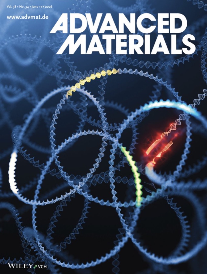 Advanced Materials cover art for the Olympic gel publication